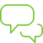 Give Me A Quote Solid Green Icon